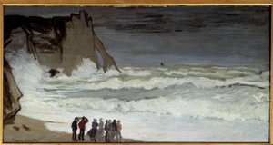 Grosse mer en Etretat de Claude Monet