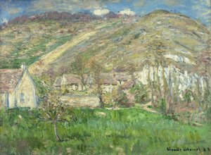 Aldea en los Acantilados cerca de Giverny de Claude Monet