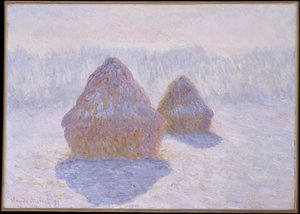 Almiar (Efecto de nieve y sol) de Claude Monet