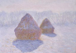Almiar (Efecto de nieve y sol) de Claude Monet
