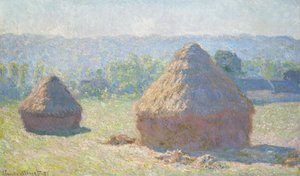 Montones de heno, fin del verano