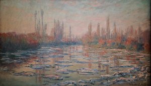 Hielo, también dicho como, Debacle on the Seine 1880 (Óleo sobre lienzo)
