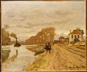 Infantería de la Guardia Flanant en el agua de Claude Monet