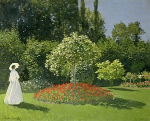 Jeanne Marie Lecadre en el jardín
