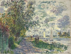 La orilla del Petit-Gennevilliers, 1875 de Claude Monet
