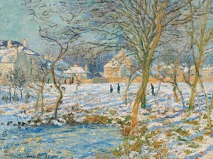 El estanque, efecto nieve de Claude Monet