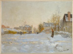 La nieve en Argenteuil de Claude Monet