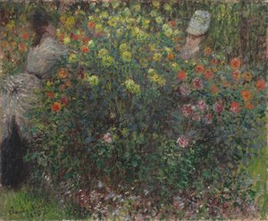 Damas en flores, 1875 de Claude Monet