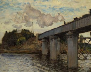 El puente del ferrocarril en Argenteuil