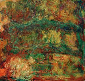 El puente japonés (Nenúfares, el puente japonés) de Claude Monet