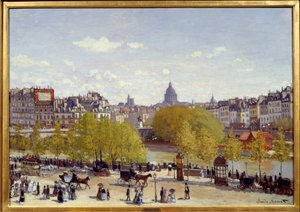 El muelle del Louvre en París en 1867 de Claude Monet