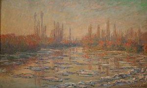 Les glacons ou debacle sur la Seine (óleo sobre lienzo)