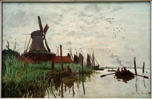 Molino en Zaandam de Claude Monet