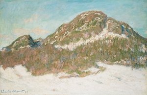 Monte Kolsaas, efecto de la luz del sol, 1895 de Claude Monet
