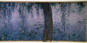 Nympheas, mañana brillante con sauces (parte derecha del tríptico) de Claude Monet