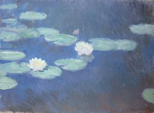 Ninfeas, c.1916-19 (óleo sobre lienzo) de Claude Monet
