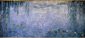 Nympheas, mañana clara con sauces (parte central del tríptico) de Claude Monet