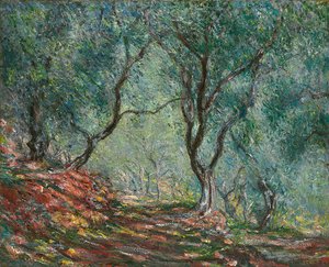 Olivos en el jardín Moreno, 1884 de Claude Monet