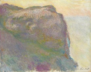 En el Acantilado, Petit D"Ailly, 1896 de Claude Monet