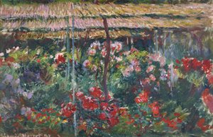 Jardín de Peonías, 1887 de Claude Monet