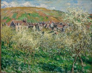 Cerezos en flor de Claude Monet