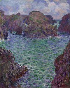 Port-Goulphar, Belle-Île, 1887 de Claude Monet