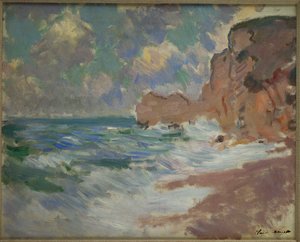 Olas que retroceden de Claude Monet