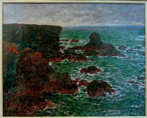 Roca del León, Belle-Île-en-Mer de Claude Monet
