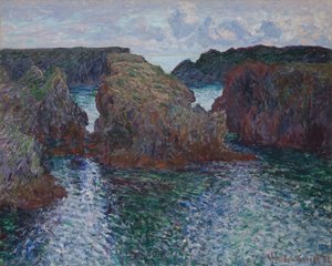 Rocas en Port-Goulphar, Belle-Île, 1886 de Claude Monet