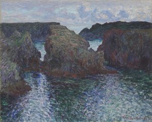 Rocas en Port-Goulphar, Belle-Île, 1886 de Claude Monet