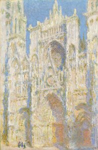 Catedral de Rouen, fachada oeste, luz del sol