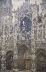 Catedral de Rouen, el portal oeste, Armonía en gris, 1894 de Claude Monet
