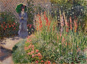 Parterre Redondeado (Corbeille de fleurs), 1876 de Claude Monet
