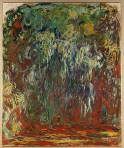 Sauce llorón, Giverny (óleo sobre lienzo) de Claude Monet