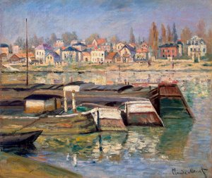 El Sena en Asnières, 1873 de Claude Monet