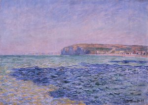 Sombras en el mar. Los acantilados en Pourville de Claude Monet