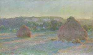 Montones de Trigo, Fin del Verano, 1890-91 de Claude Monet