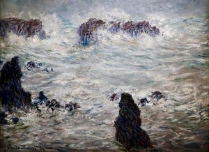 Tormenta, Costa de Belle-île de Claude Monet