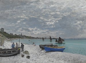 La playa en Sainte-Adresse de Claude Monet