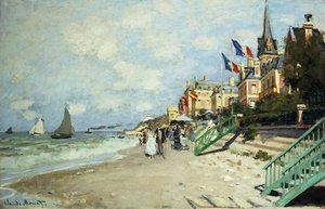 La Playa en Trouville de Claude Monet