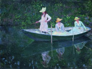 El bote en Giverny En norvégienne de Claude Monet