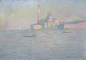 Iglesia de San Giorgio Maggiore, Venecia (óleo sobre lienzo) de Claude Monet