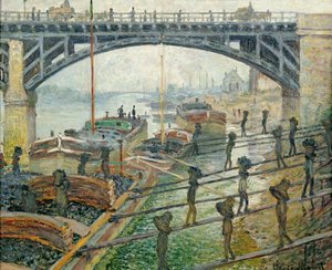 Los Trabajadores del Carbón de Claude Monet