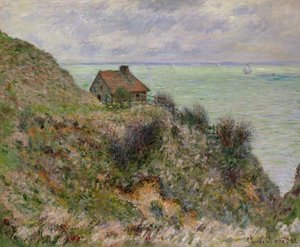 La cabaña de los oficiales de aduanas en Pourville, 1882 de Claude Monet