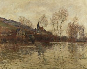 La inundación en Giverny, c.1886 de Claude Monet