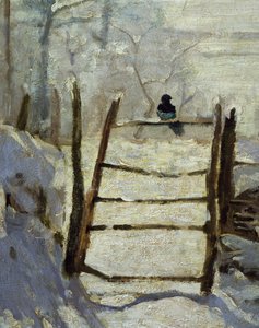 La Urraca (detalle) de Claude Monet