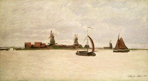 El puerto exterior en Zaandam, 1871
