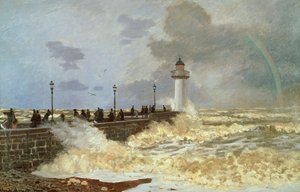 El muelle en Le Havre, 1868 de Claude Monet