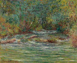 El río Epte en Giverny, verano, 1884 de Claude Monet