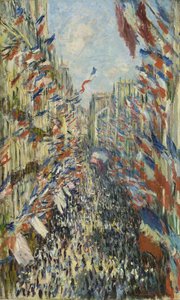 La Rue Montorgueil en París de Claude Monet